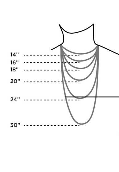 Sideways Initial Necklace