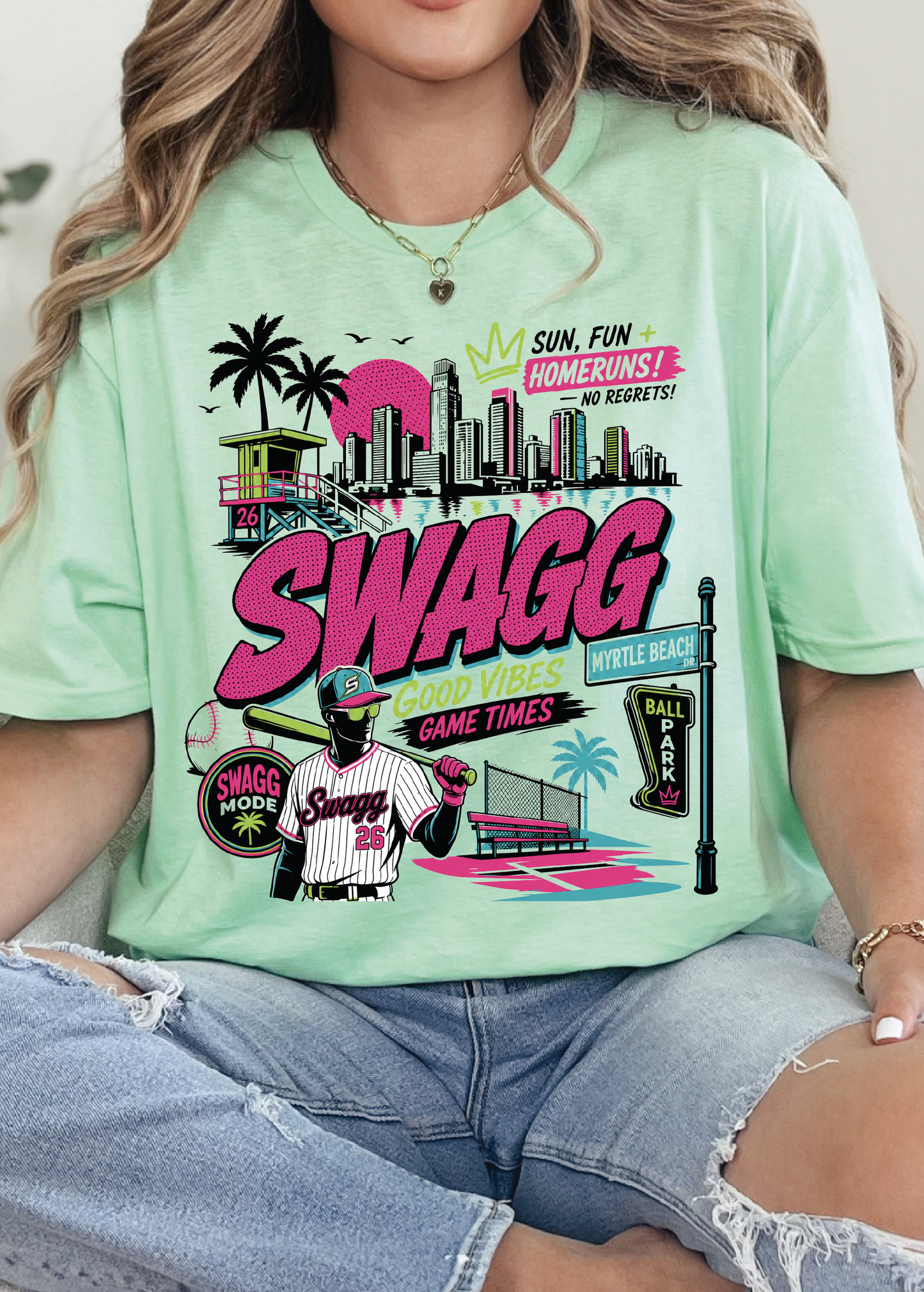 Carolina Swagg MB street Collage Tee