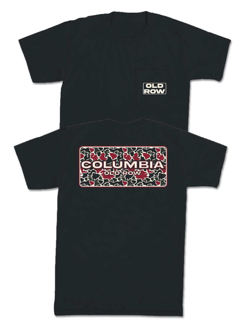 Columbia Camo Black Pocket Tee