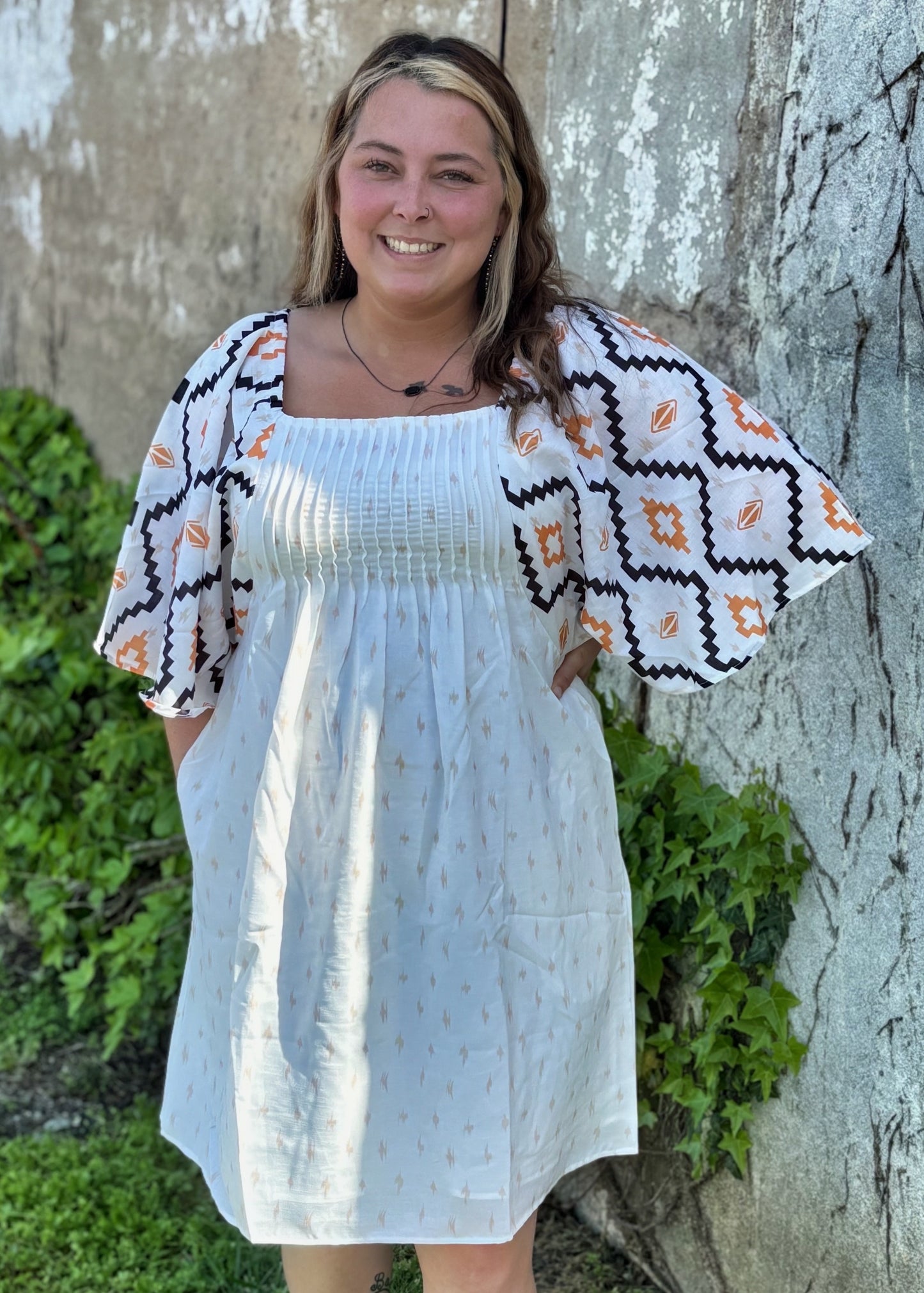 Spin You Around Western Aztec Dress