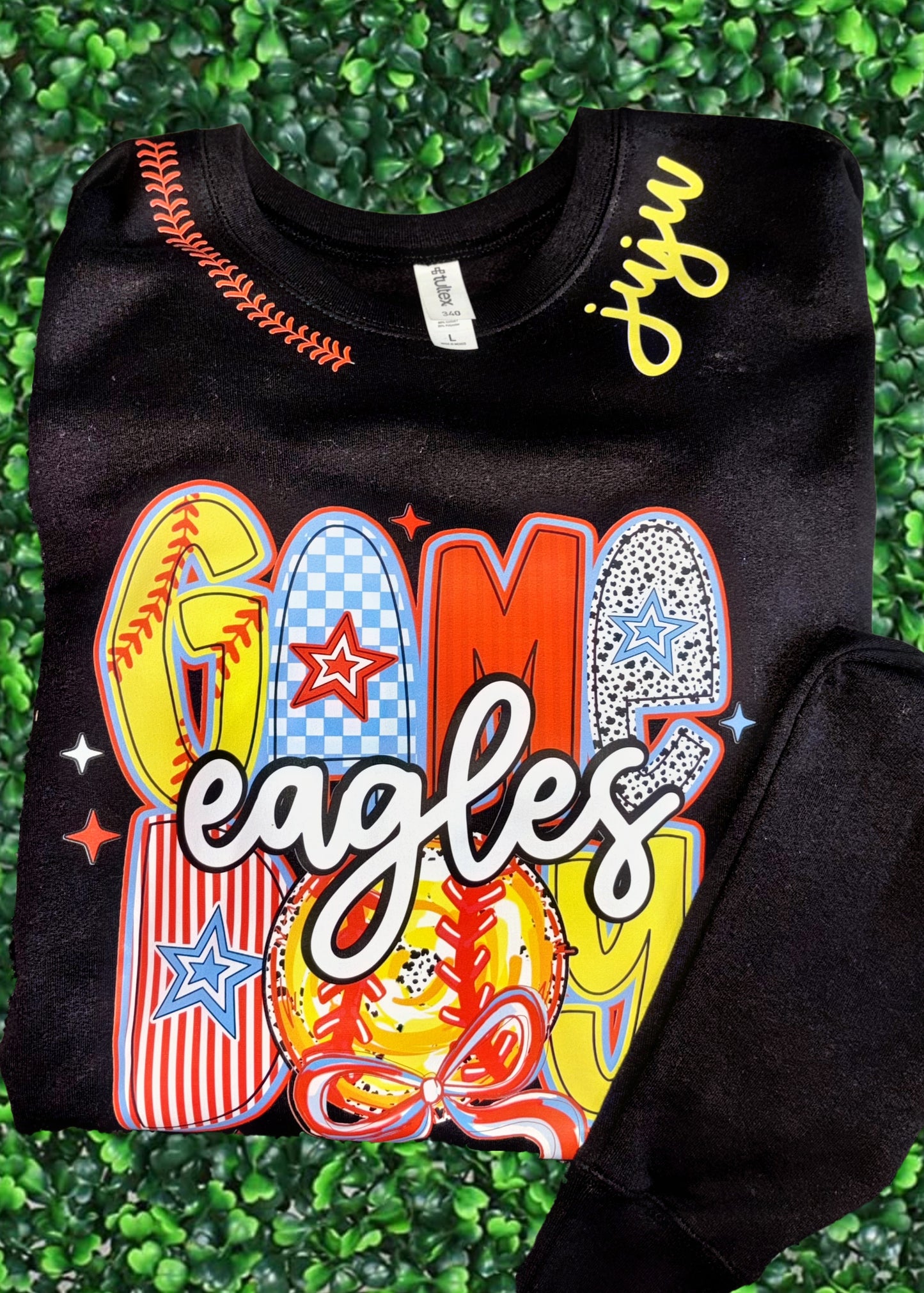 SOFTBALL Gameday Sitches Custom Sweatshirt