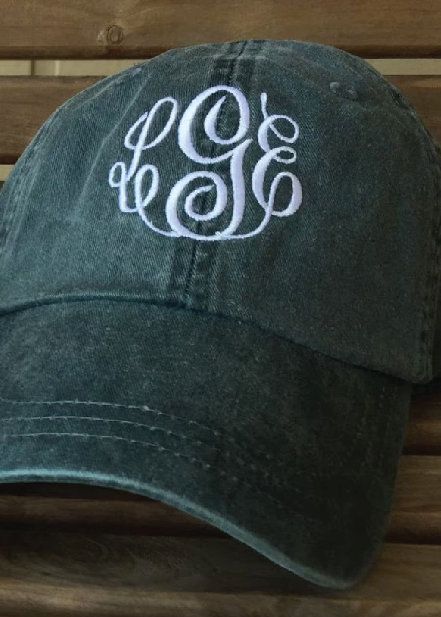 Master Circle Monogram Embroidered Hat