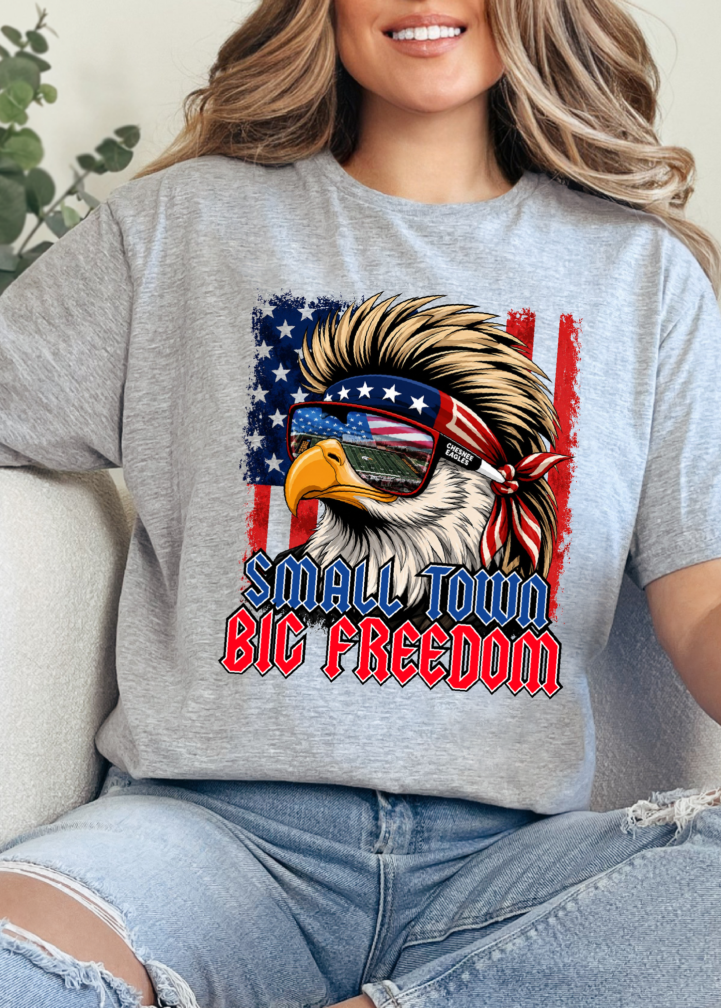 Chesnee Small Town Big Freedom Tee