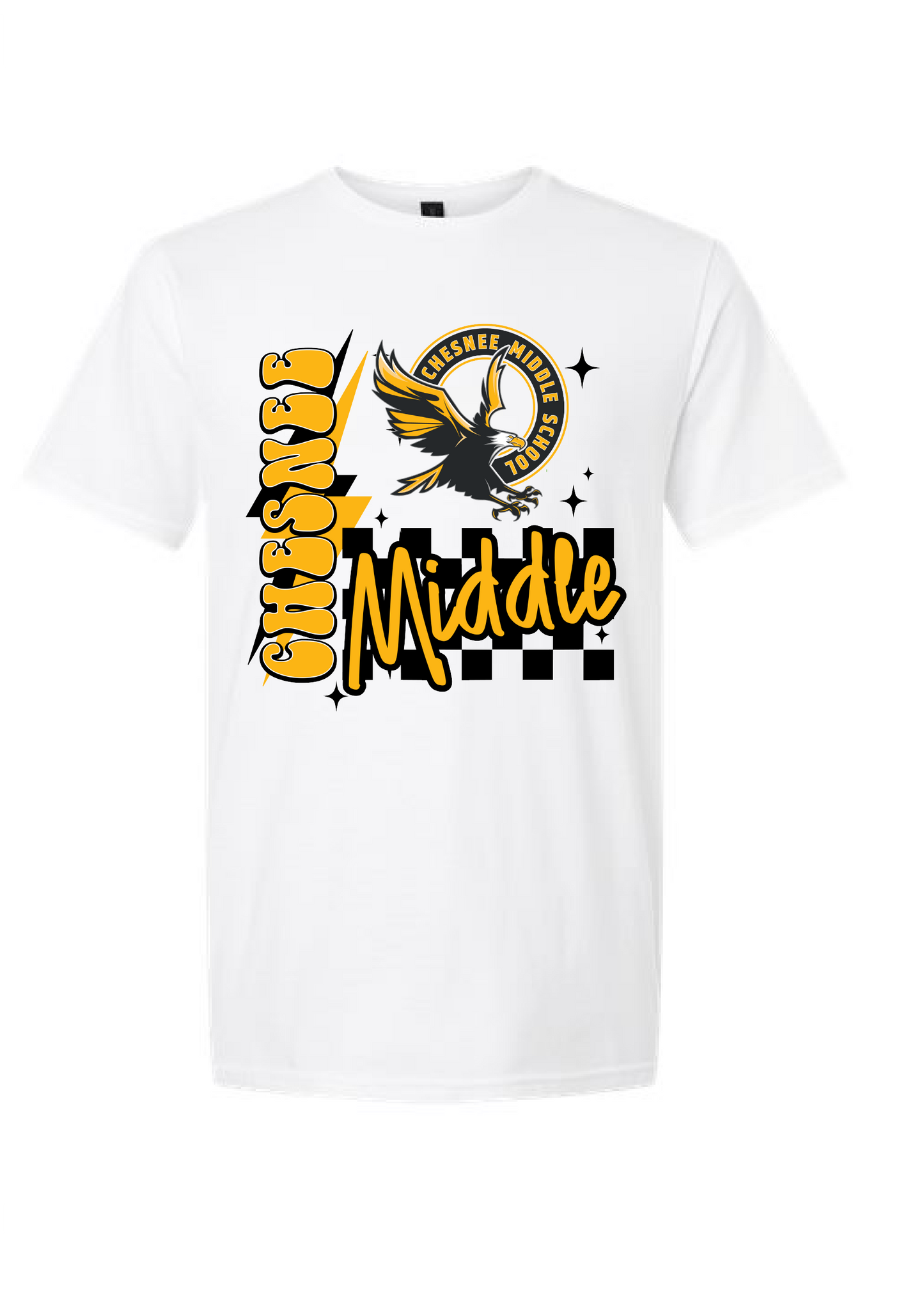 CMS CHECKERED RETRO GRAPHIC TEE