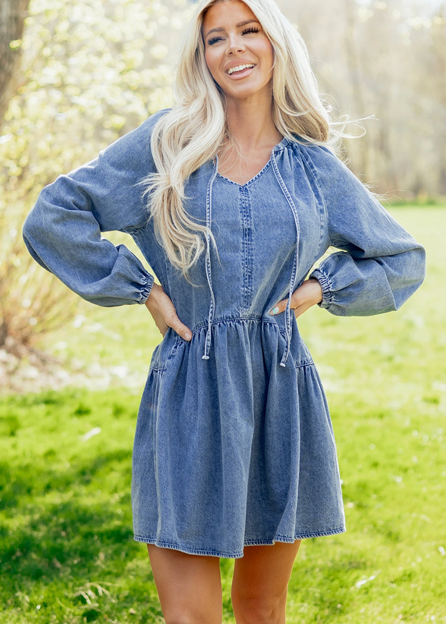 Sweet on Denim Dress