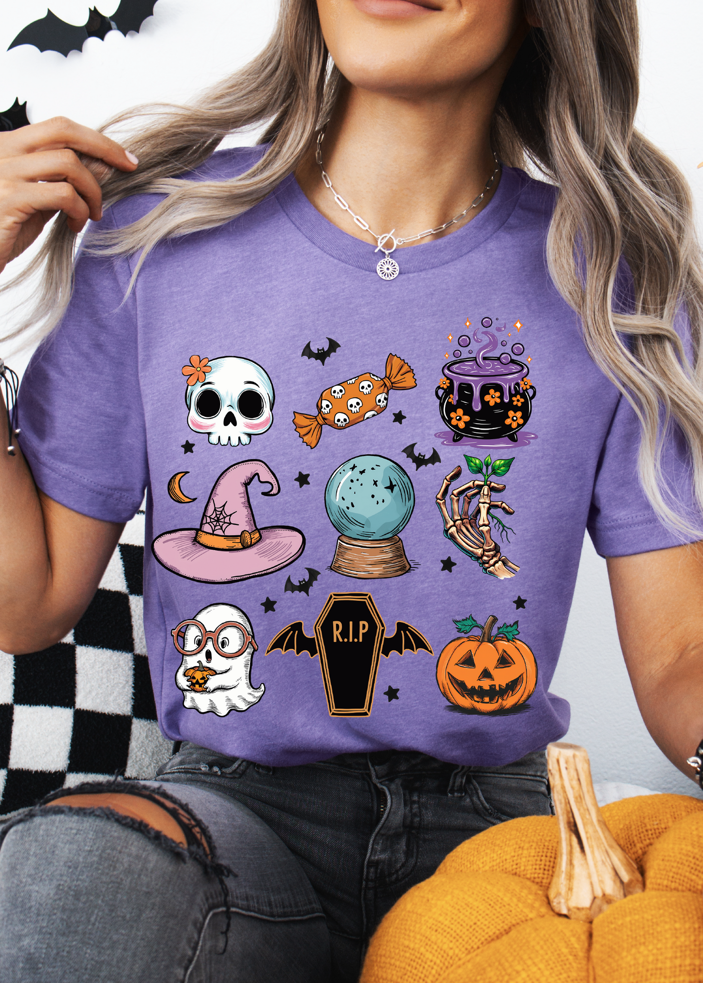 Stacked Halloween Graphic Tee