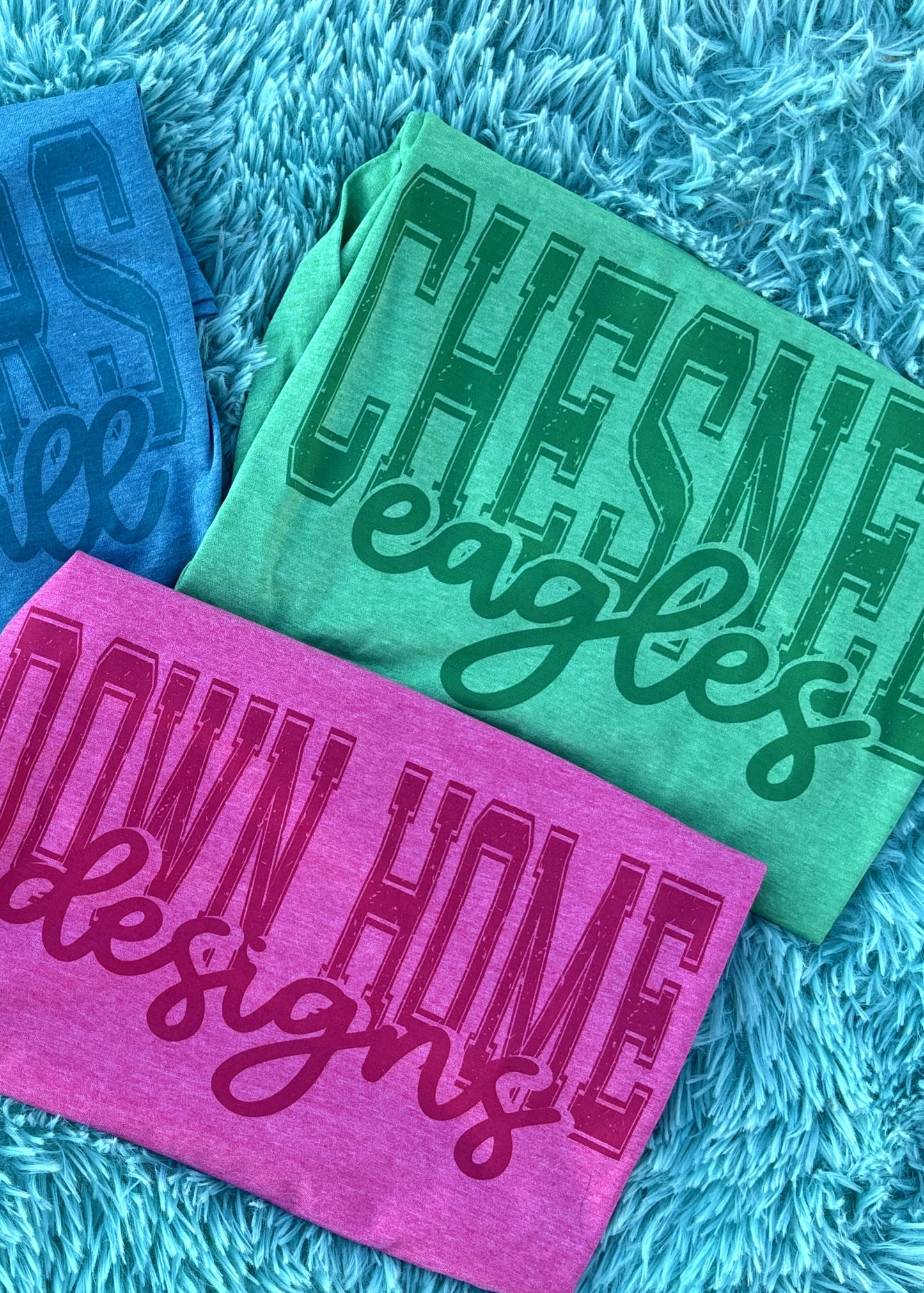 TWO LINED TONE ON TONE GRAPHIC TEE