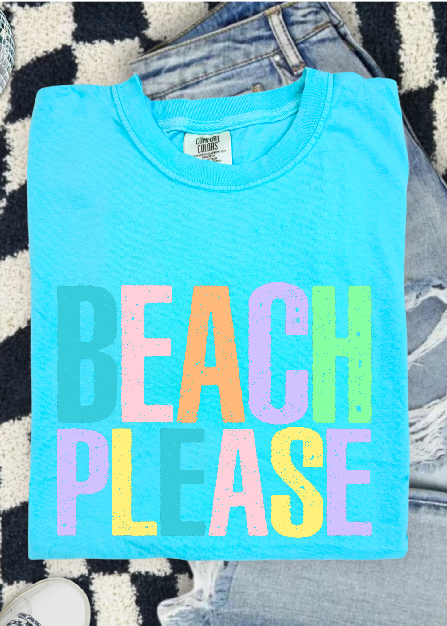 Beach Please Comfort Color Tee