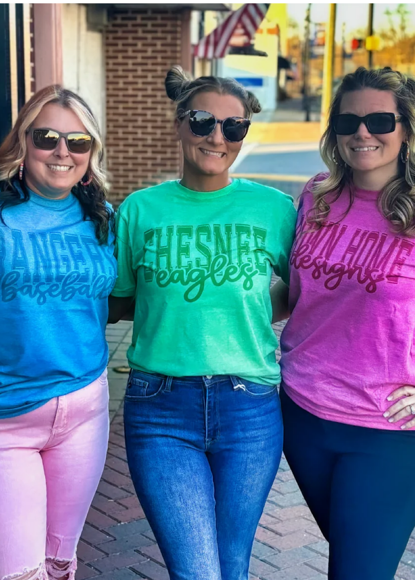 2-Line Tone On Tone Sublimation Graphic Tee