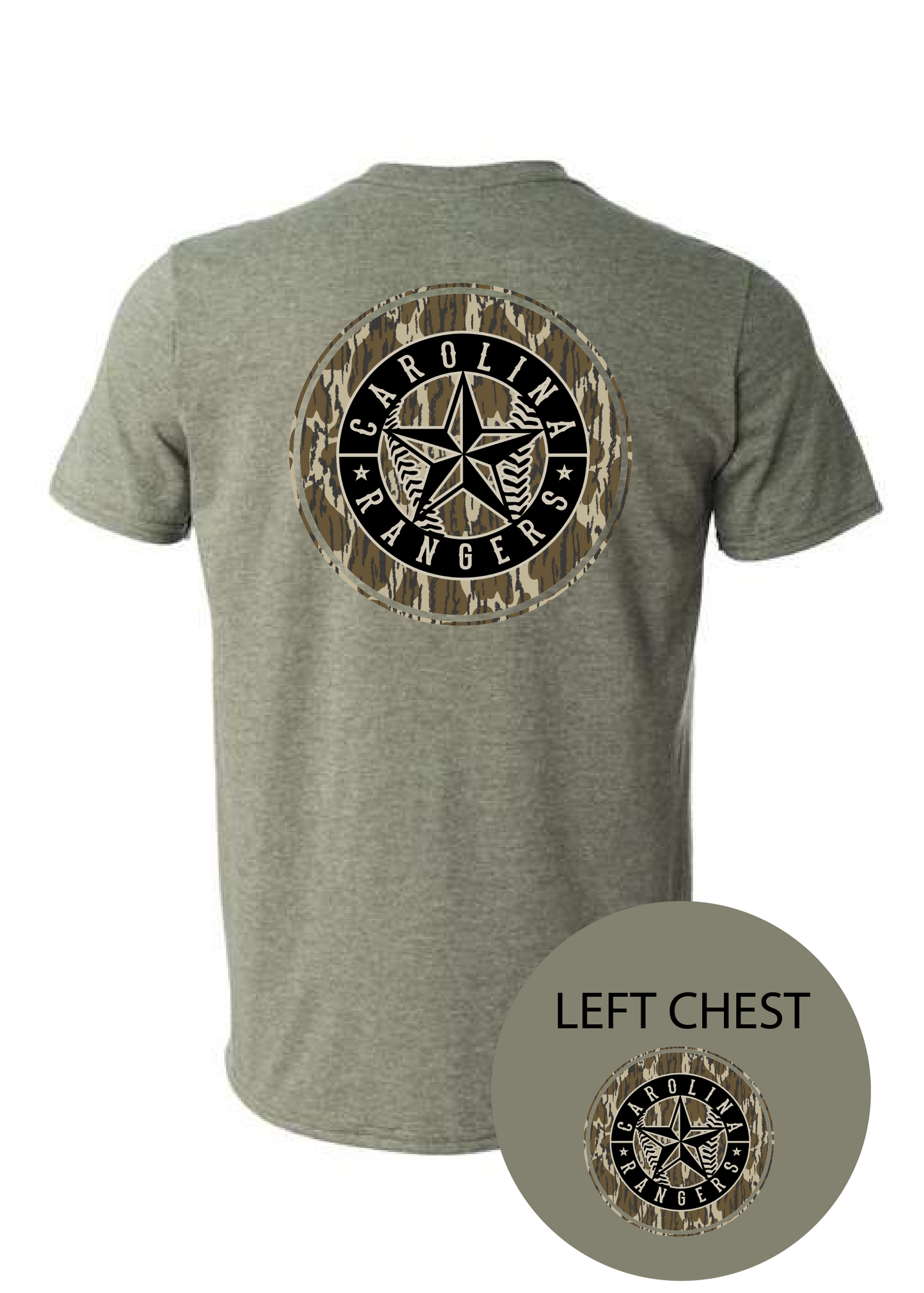 Bottomlands Camo Rangers Graphic Tee