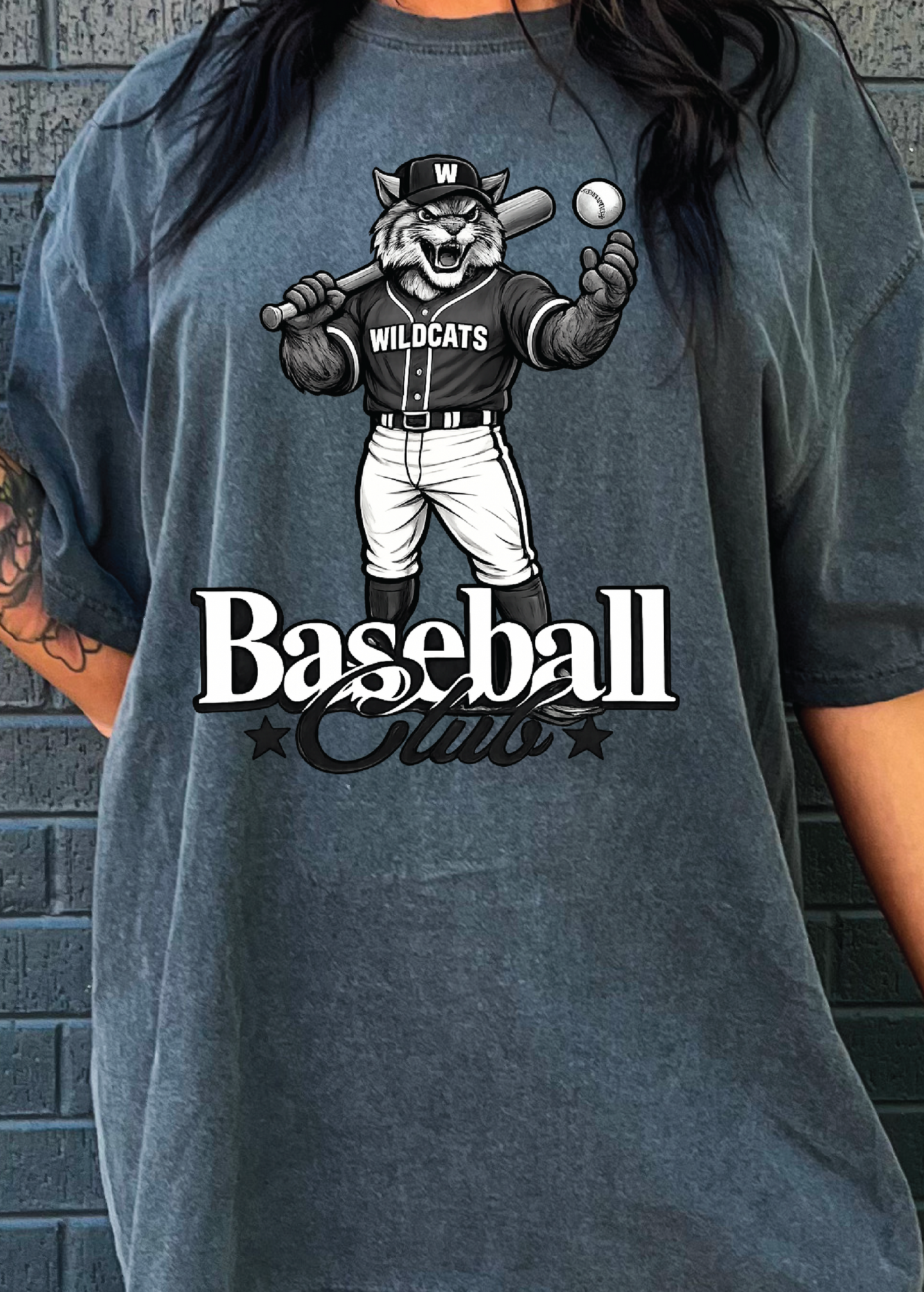 Custom Mascot Baseball Club Comfort Color