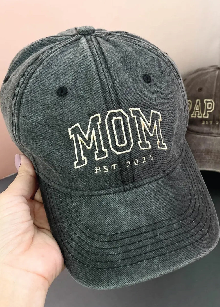 Varsity Outline Established Date Personalized Hat