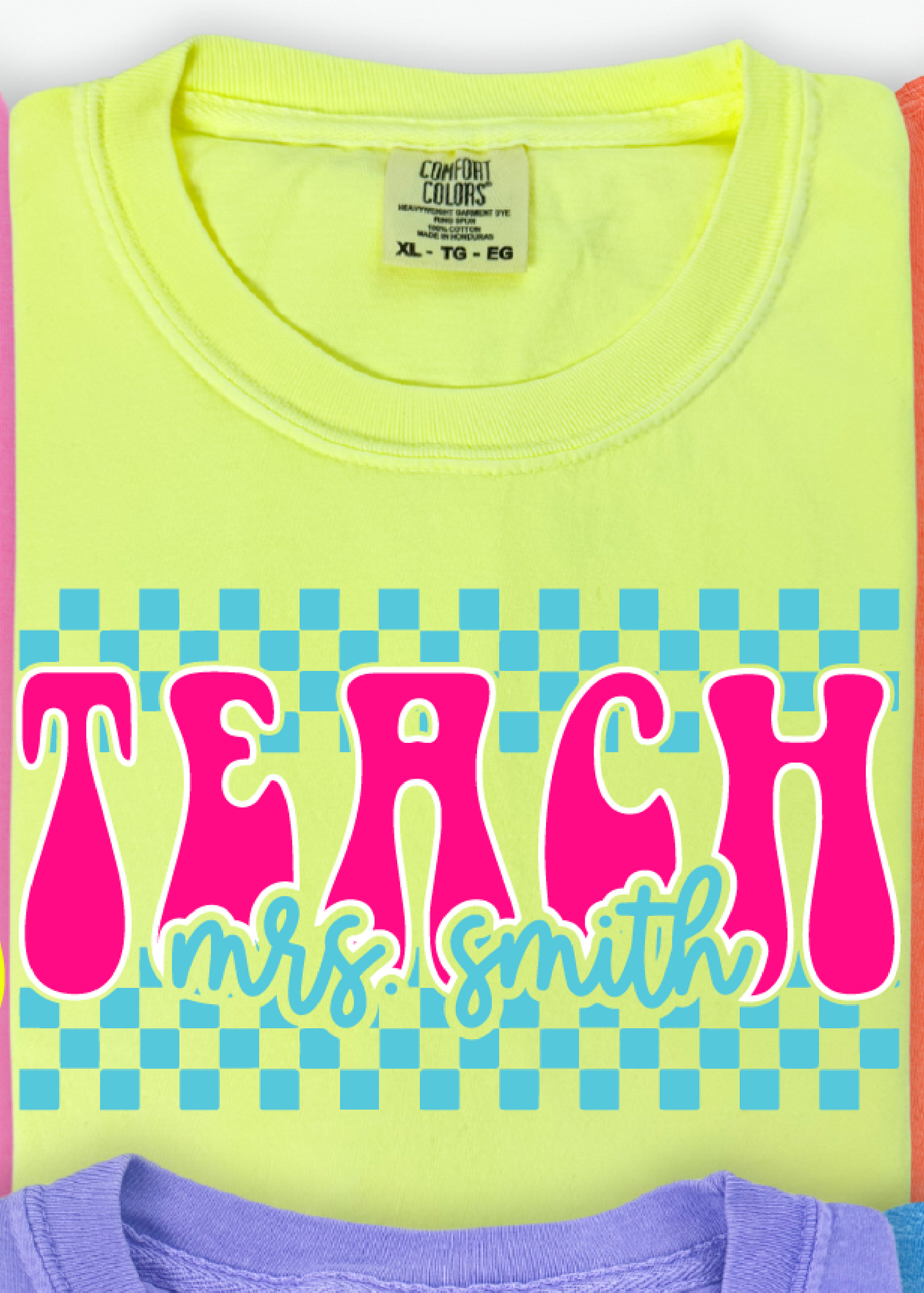 Checkered Groovy CC Bright Graphic Tee