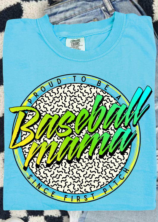 Baseball Mama Retro Comfort Color
