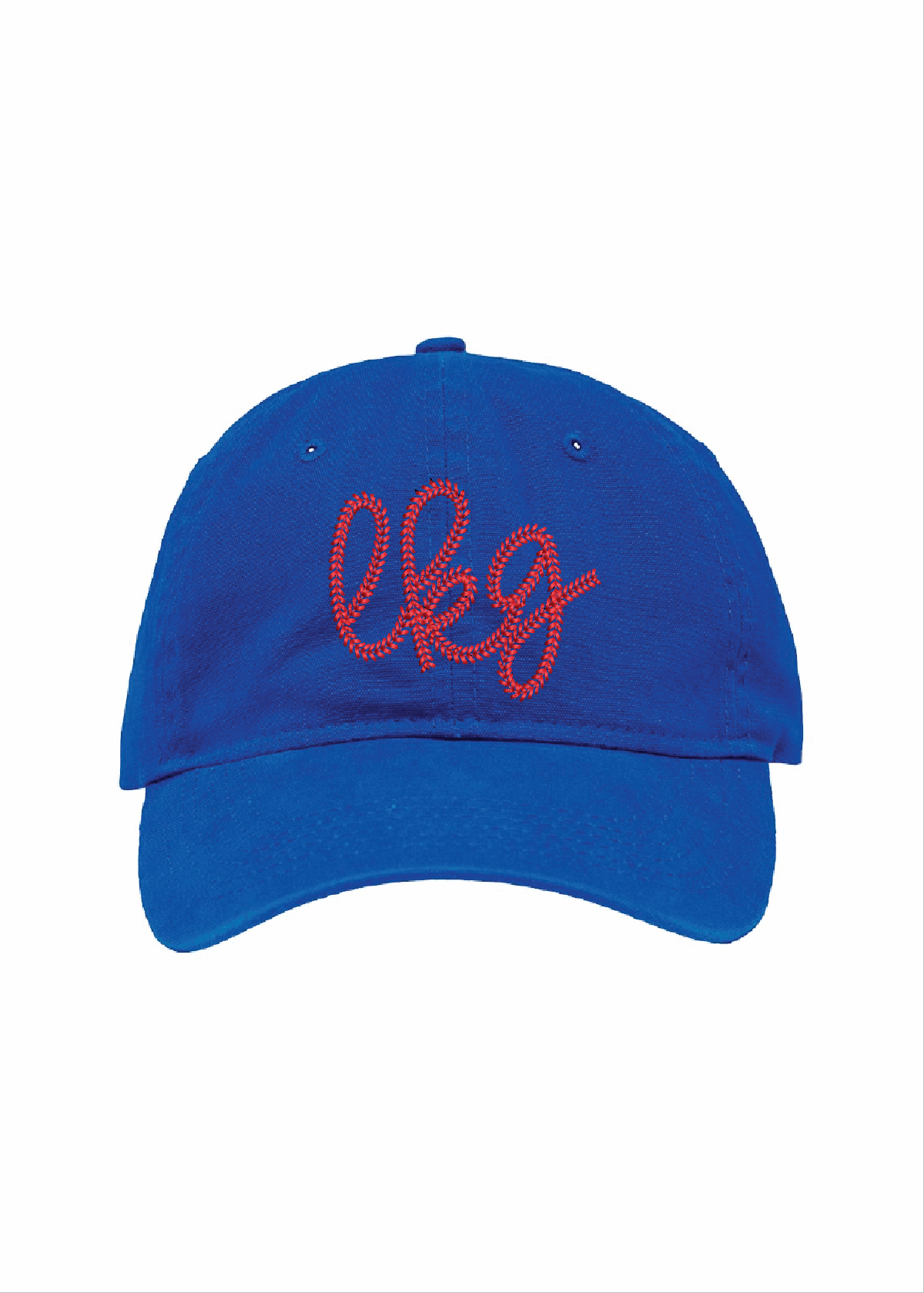 Baseball Stitch Lowercase Monogram Hat