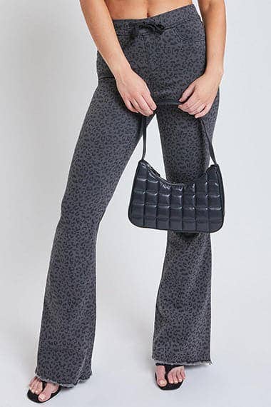 Flare Raw Hem Jogger Jeans