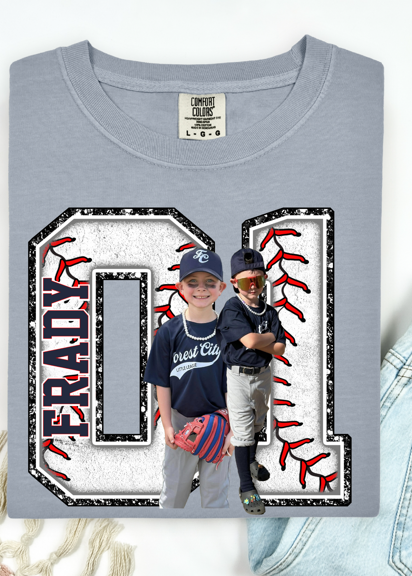 Baseball Bootleg Comfort Color tee