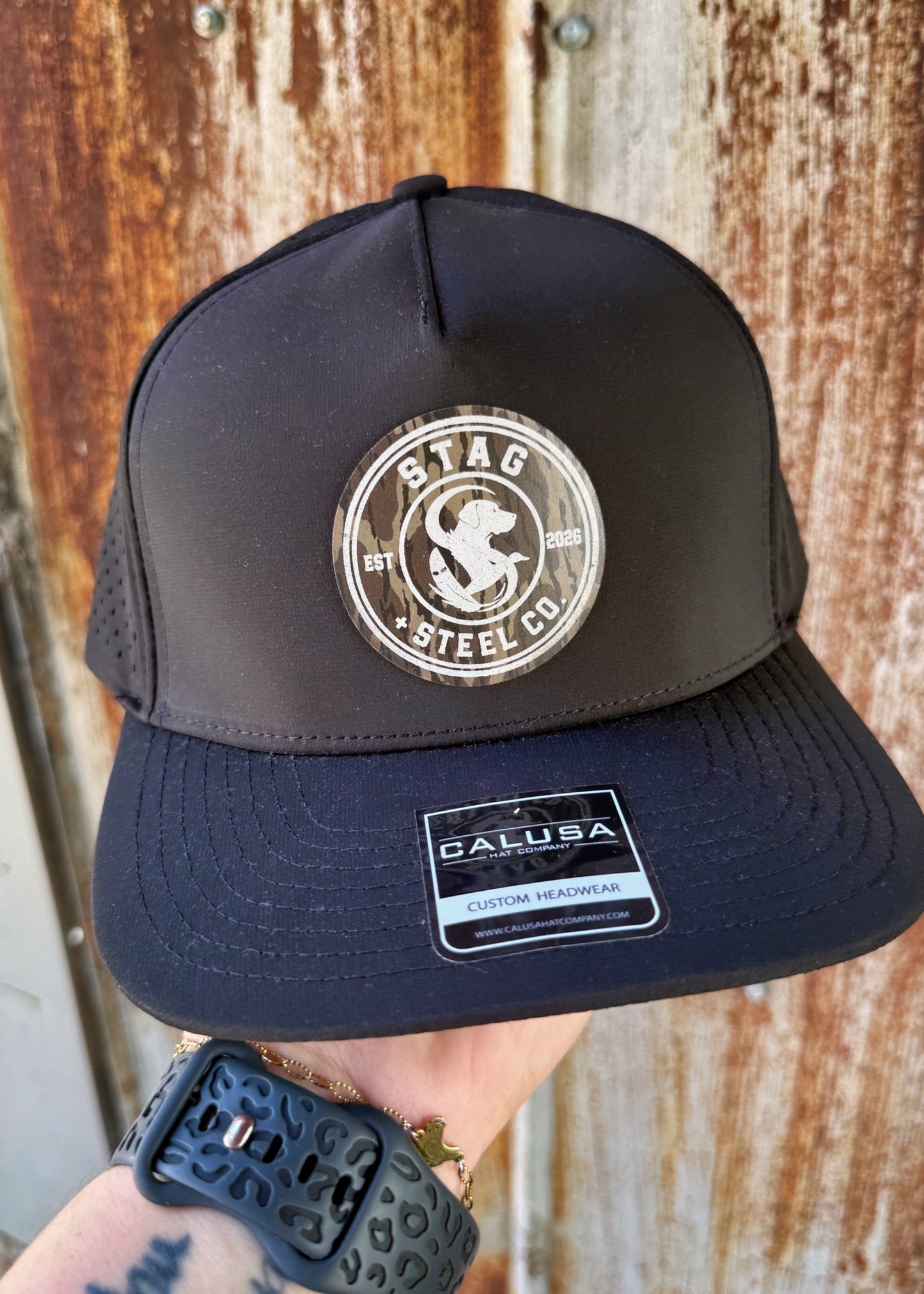 Stag + Steel Bottomlands Logo hat