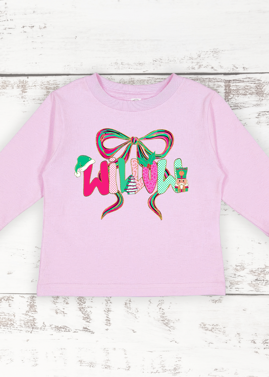 Holly Jolly Girly Long Sleeve Tee