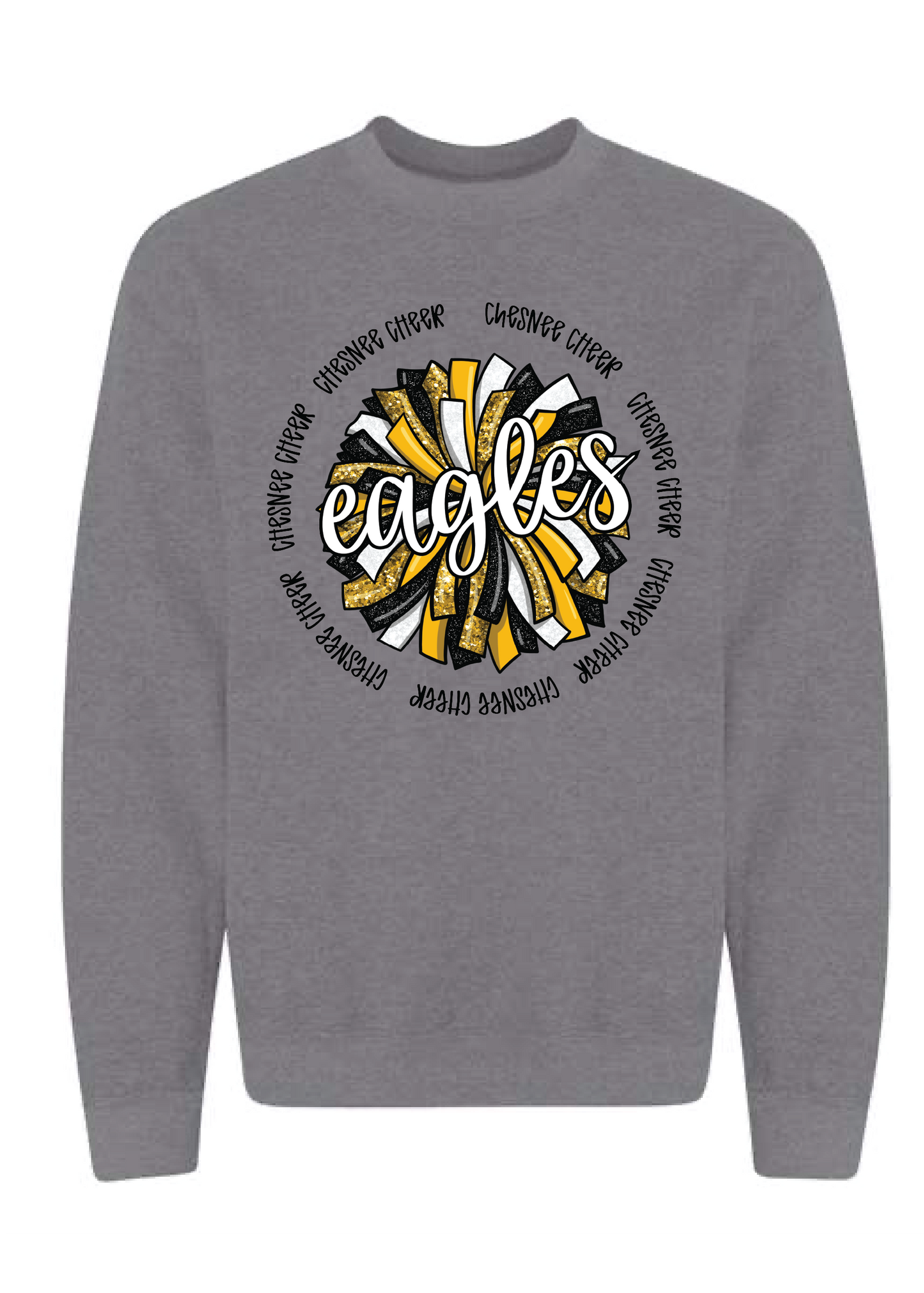 Eagles Spirit Pom Crewneck Sweatshirt