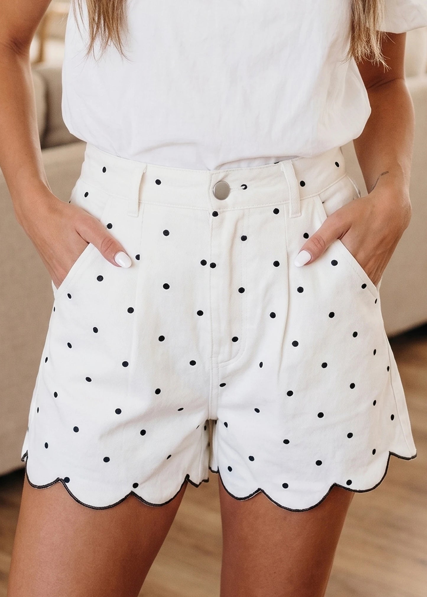 Southern Belle Scallop Shorts
