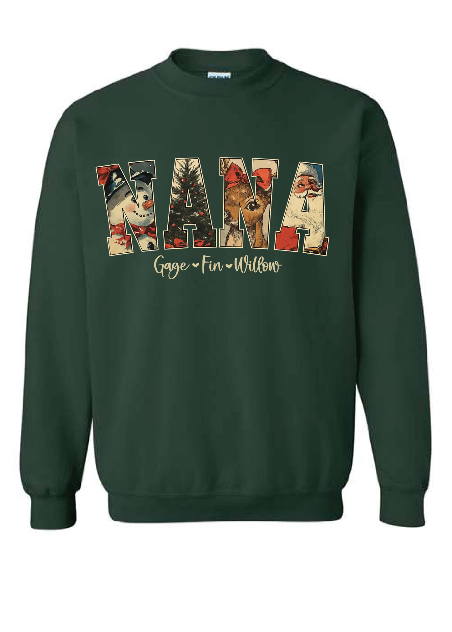 PERSONALIZED VINTAGE CHRISTMAS SWEATSHIRT