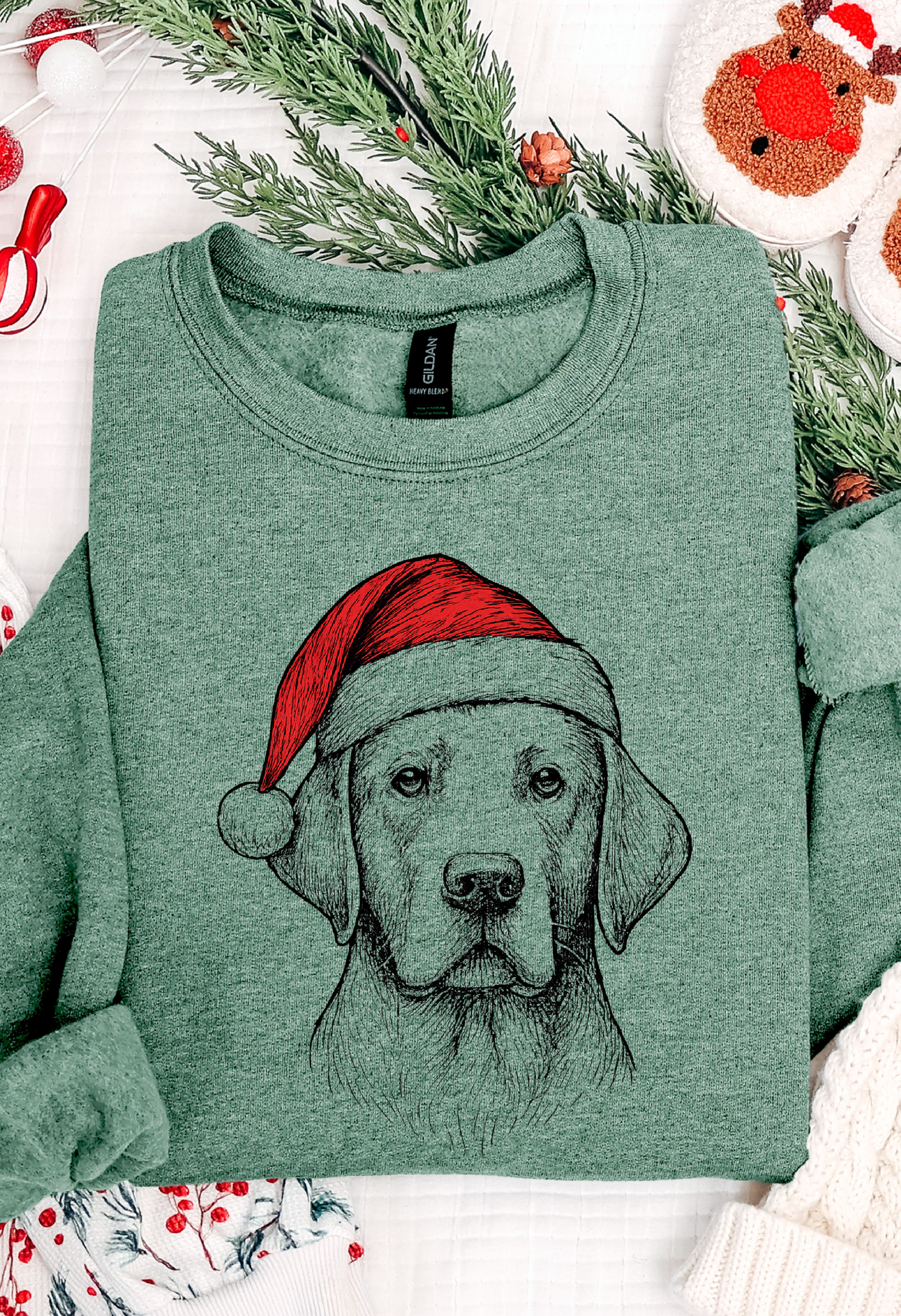 Santa Paws Dog Breed Sweatshirts