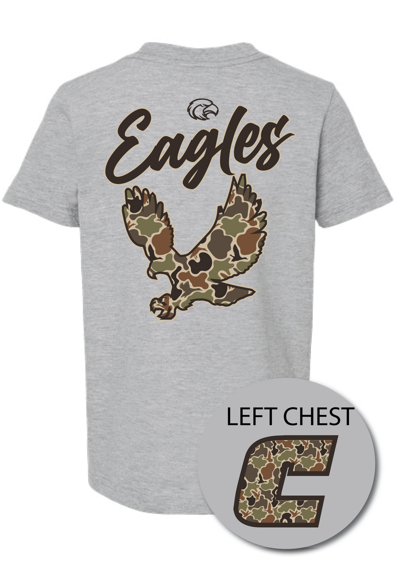 Flying Eagle Duck Camo YOUTH tee