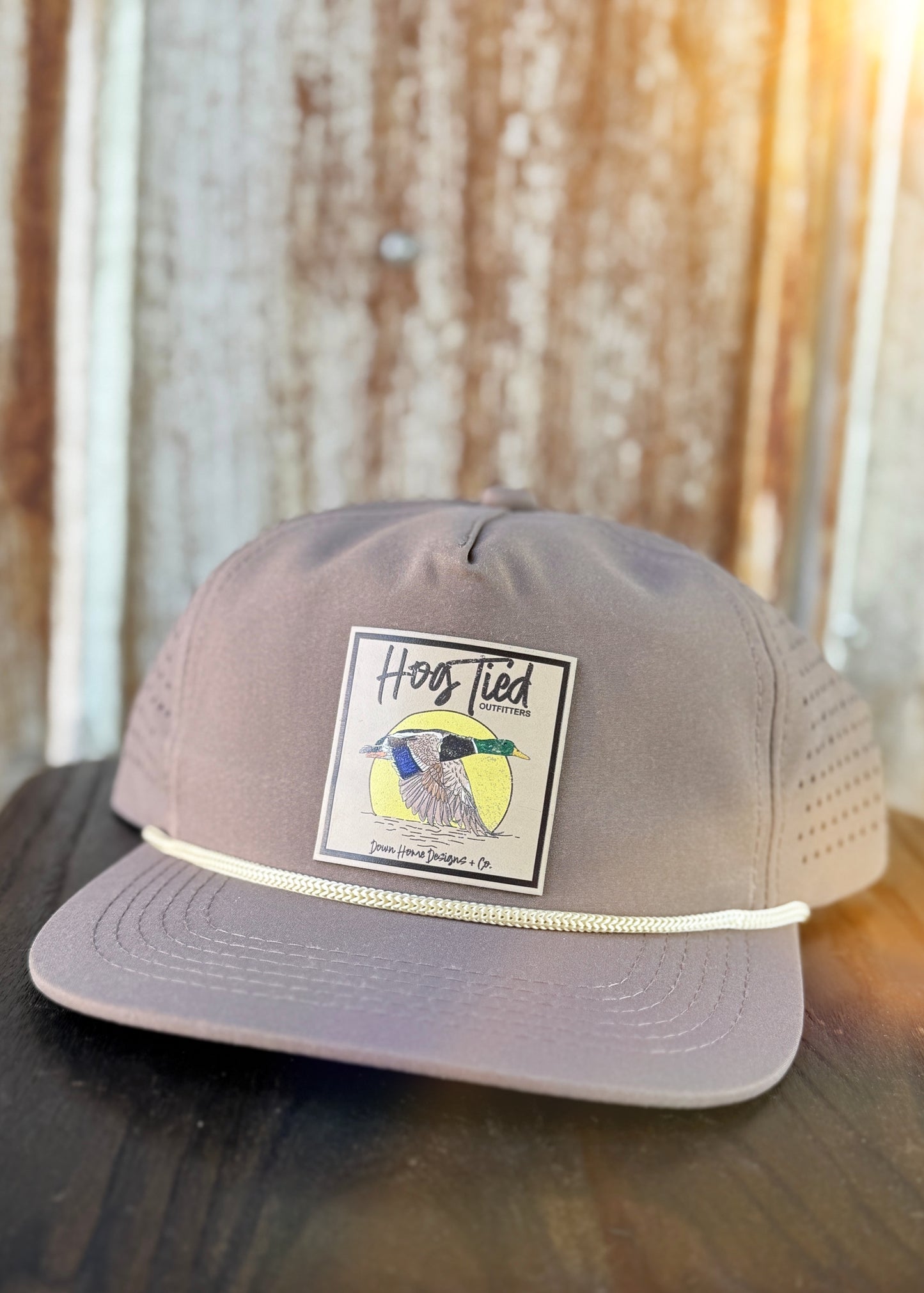 Hog Tied In Flight Mallard Underbill Rope Hat