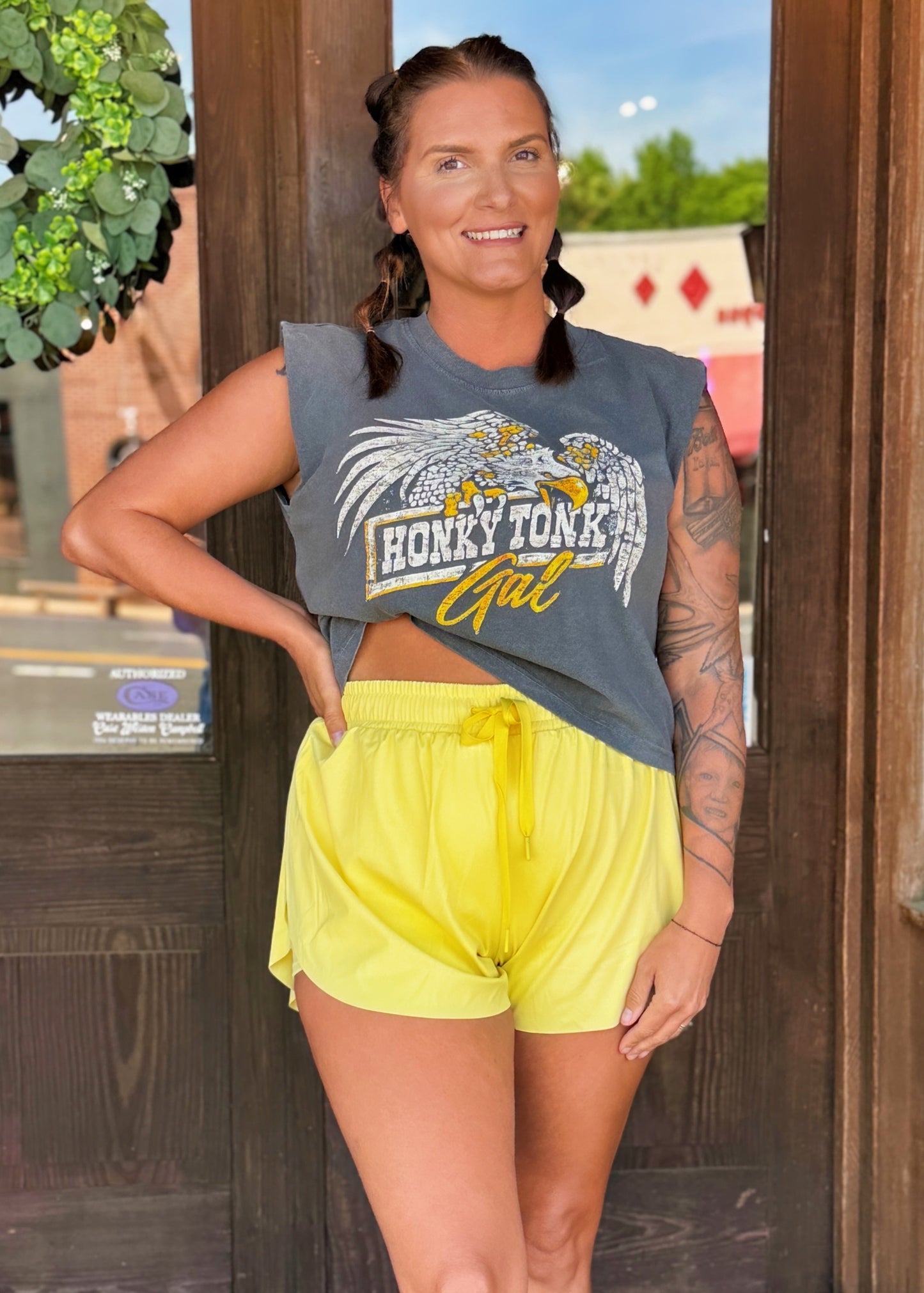 Honky Tonk Grunge Muscle Tank