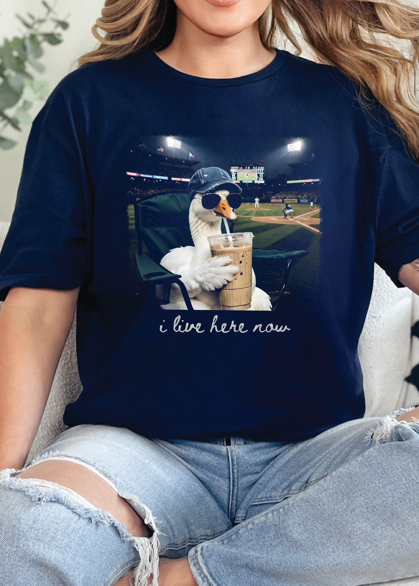 I live here now graphic tee