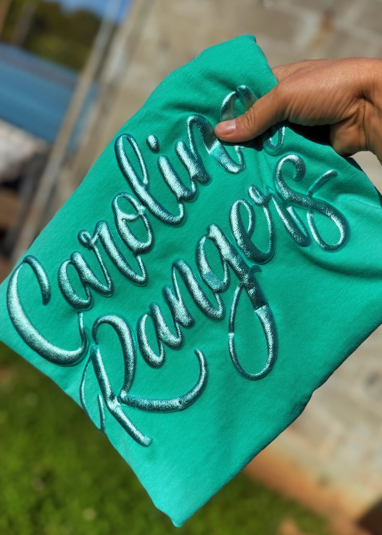 Comfort Color Metallic Puff Graphic Tee