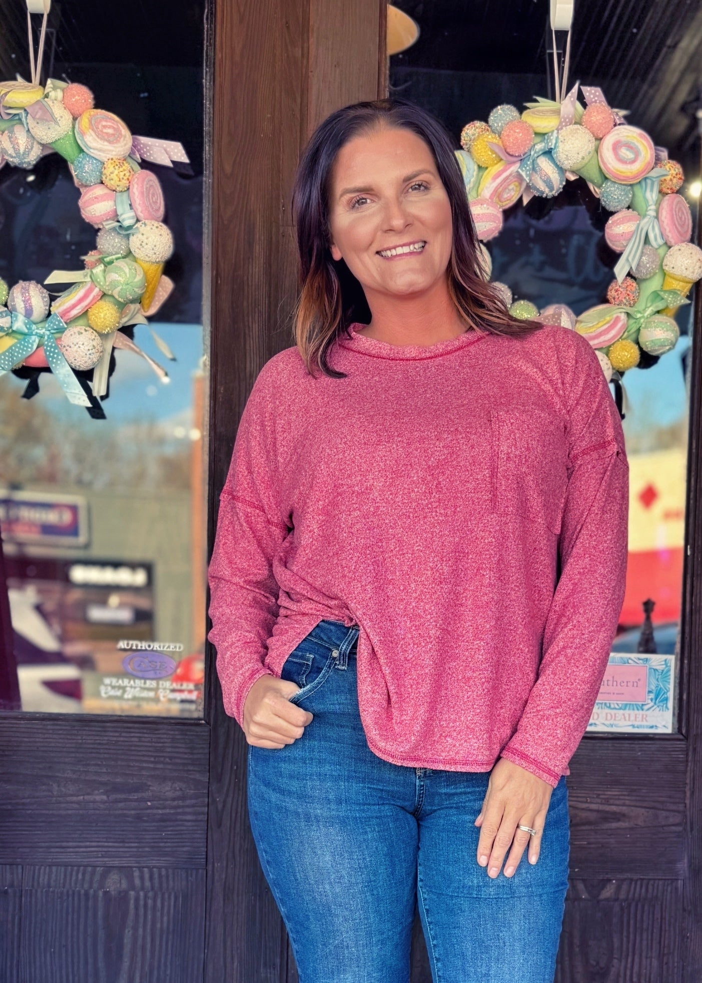 Luxe Mineral Washed L/S Tee