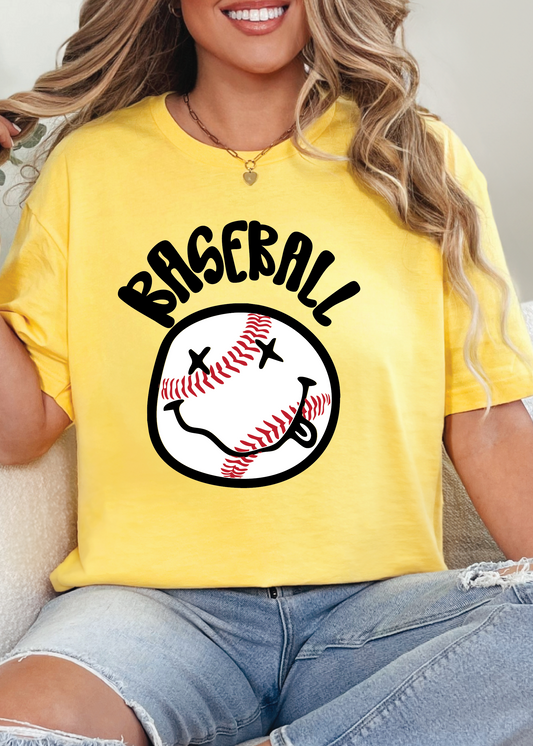 Baseball Smiley Tee