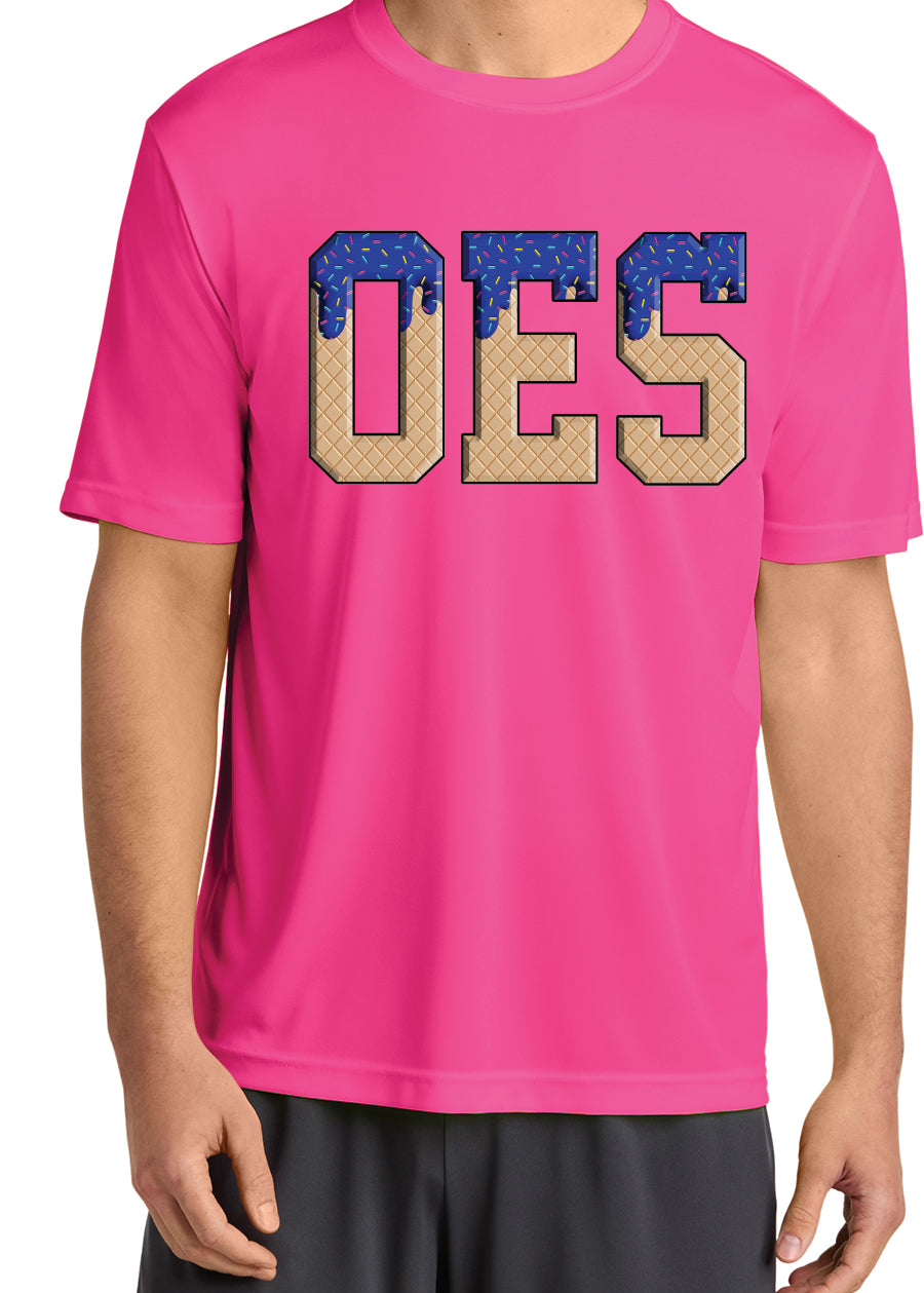 OES Royal Varsity Drip Performance Tee