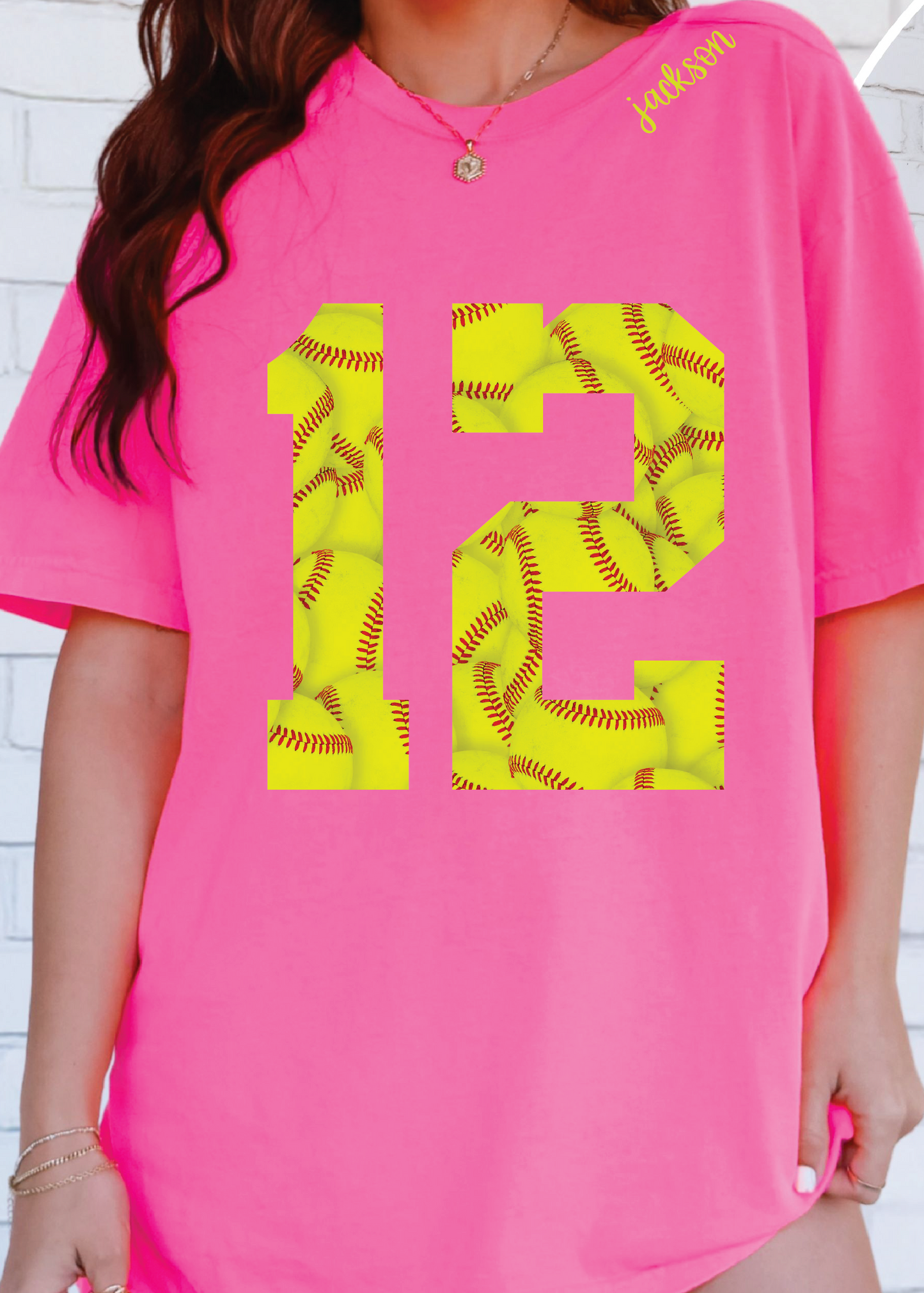 Oversized Baseball/Softball Number Comfort Color