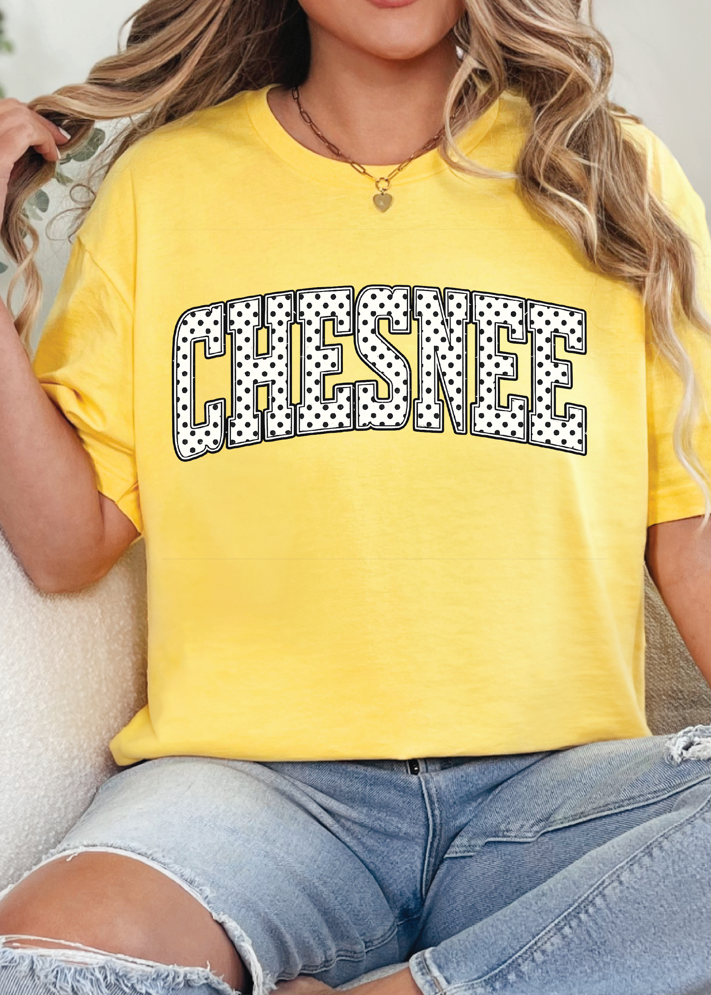 Polka Dot Custom Graphic Tee