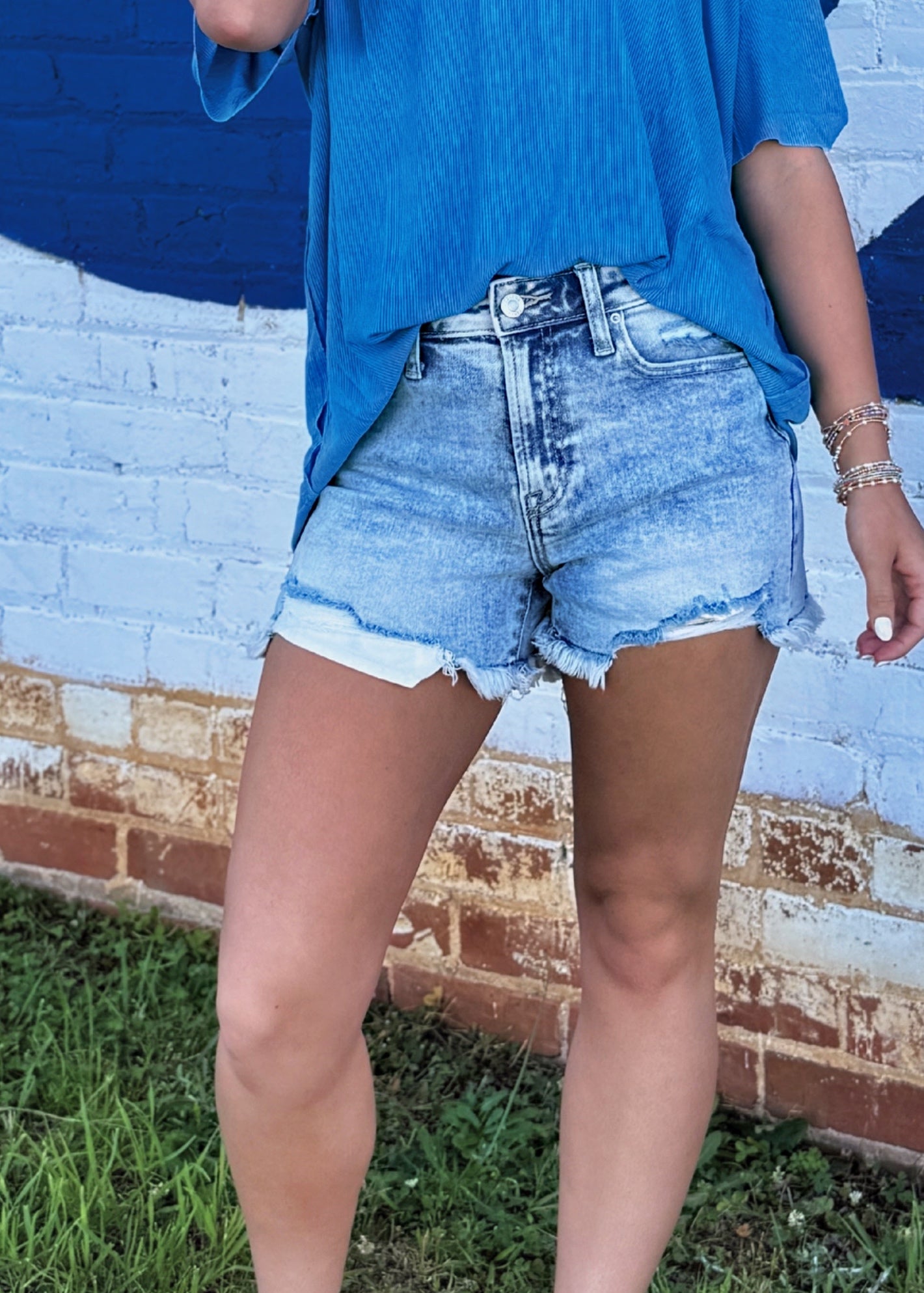 Rebel Fade Denim Shorts