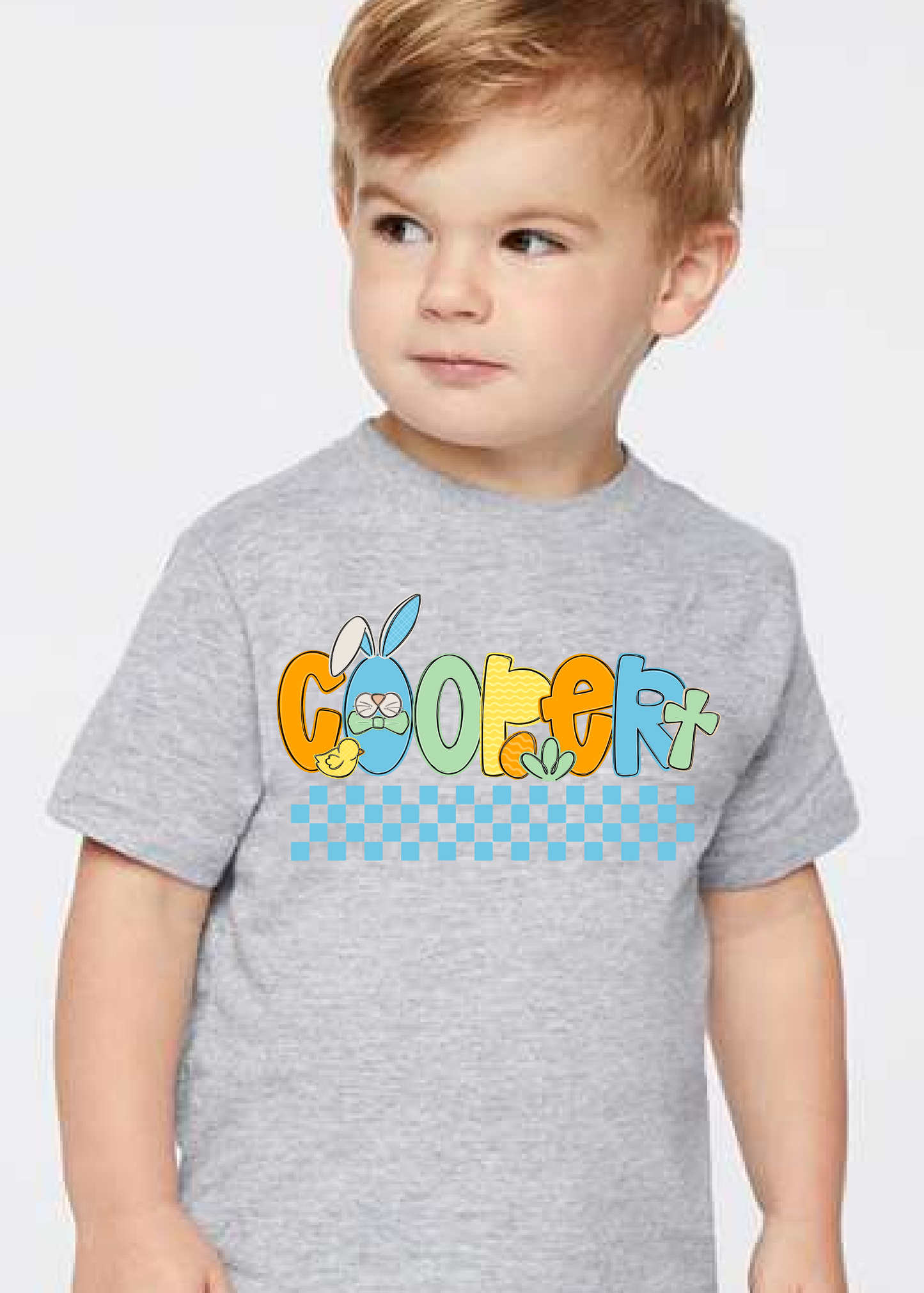 Easter Boy Doodle Name Tee