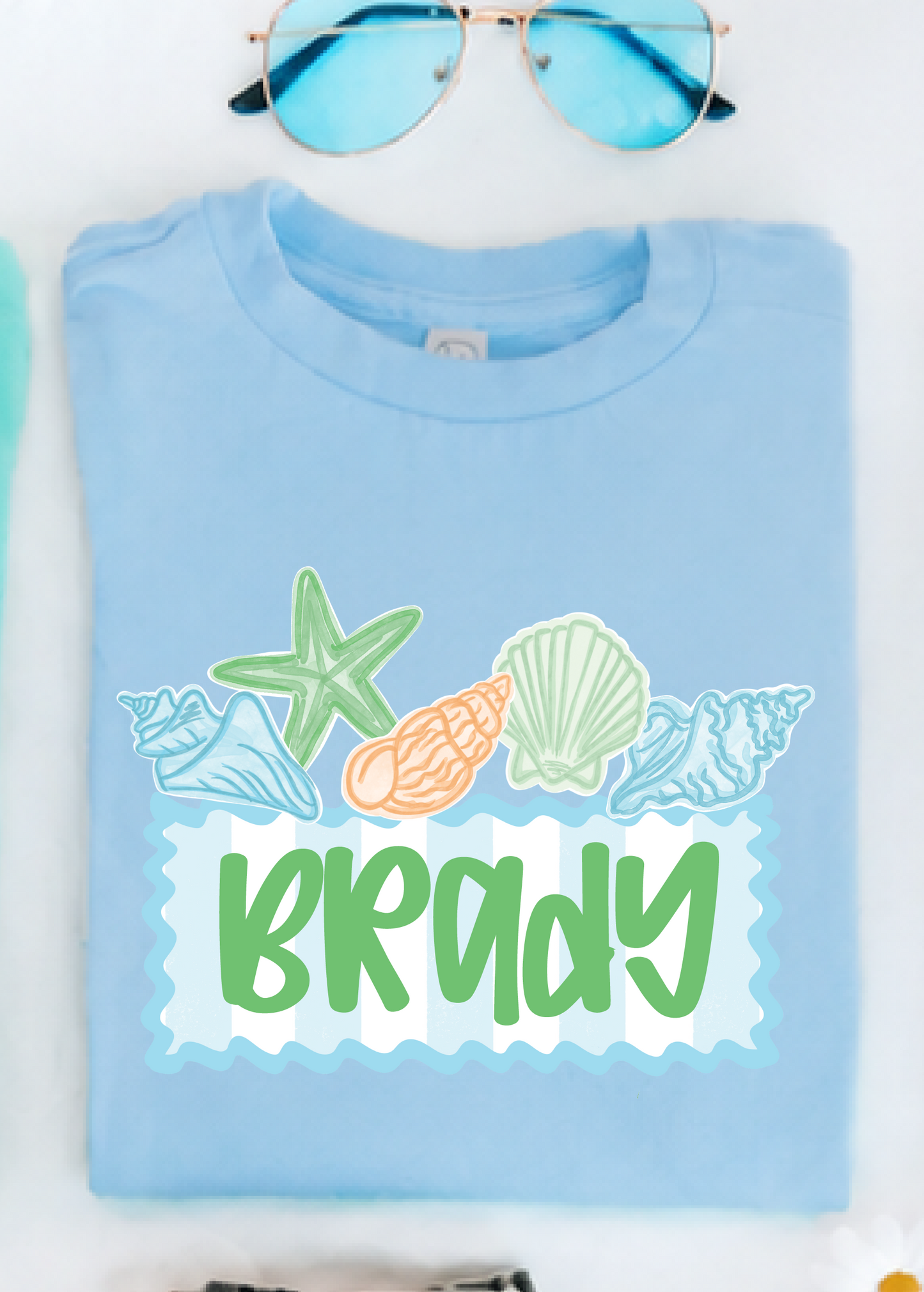 Boy Seashore Name Tee