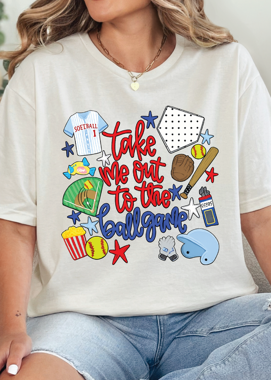 Take Me Out to the Ballgame tee