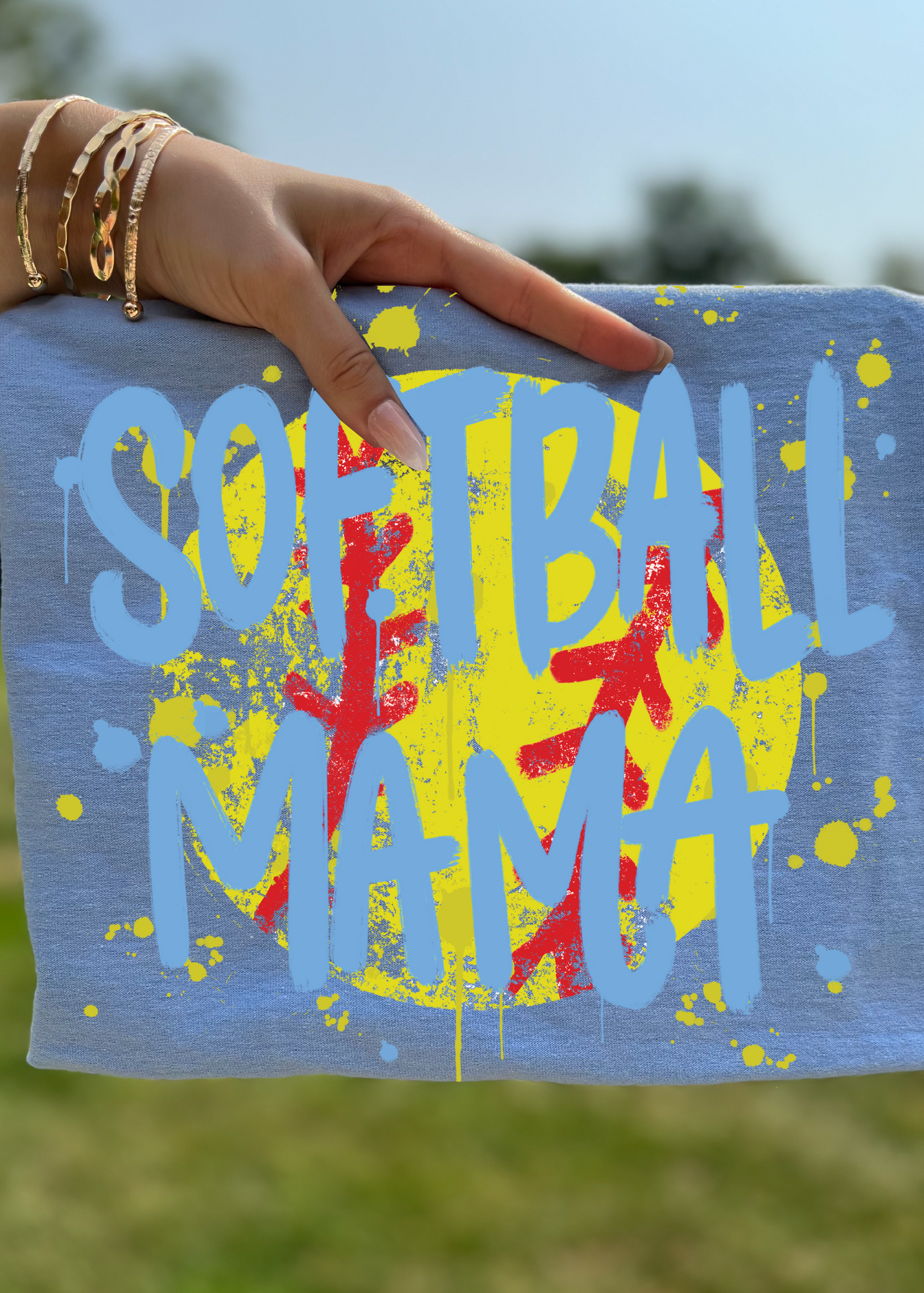 Paint Splatter Ballpark Mama