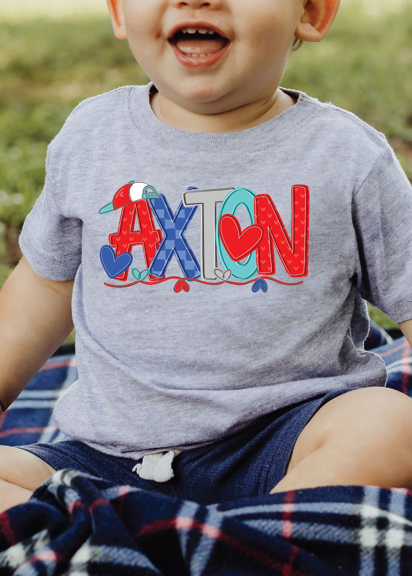 Boys Valentine's Name Plate