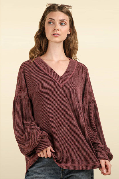 Otto V-Neck Knit Top