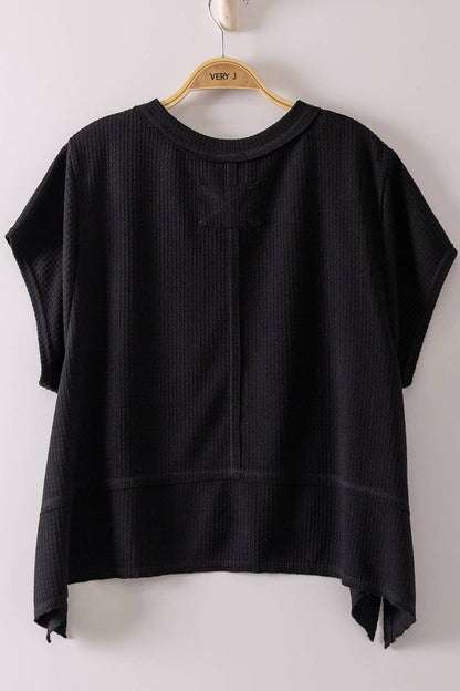 Waffle Wave Flare Top