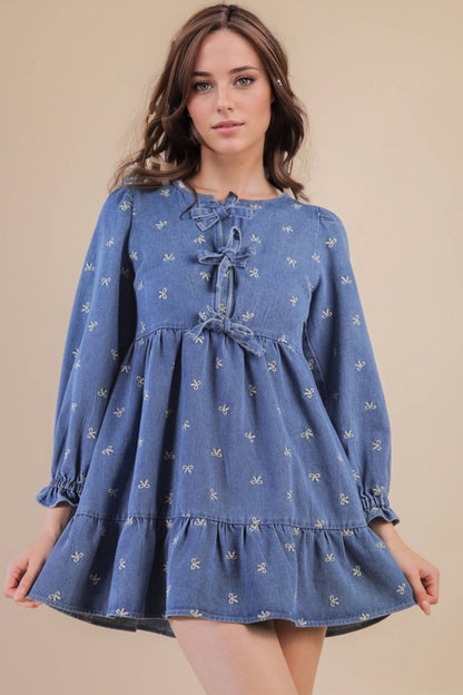 BLUEBELL BOW DRESS
