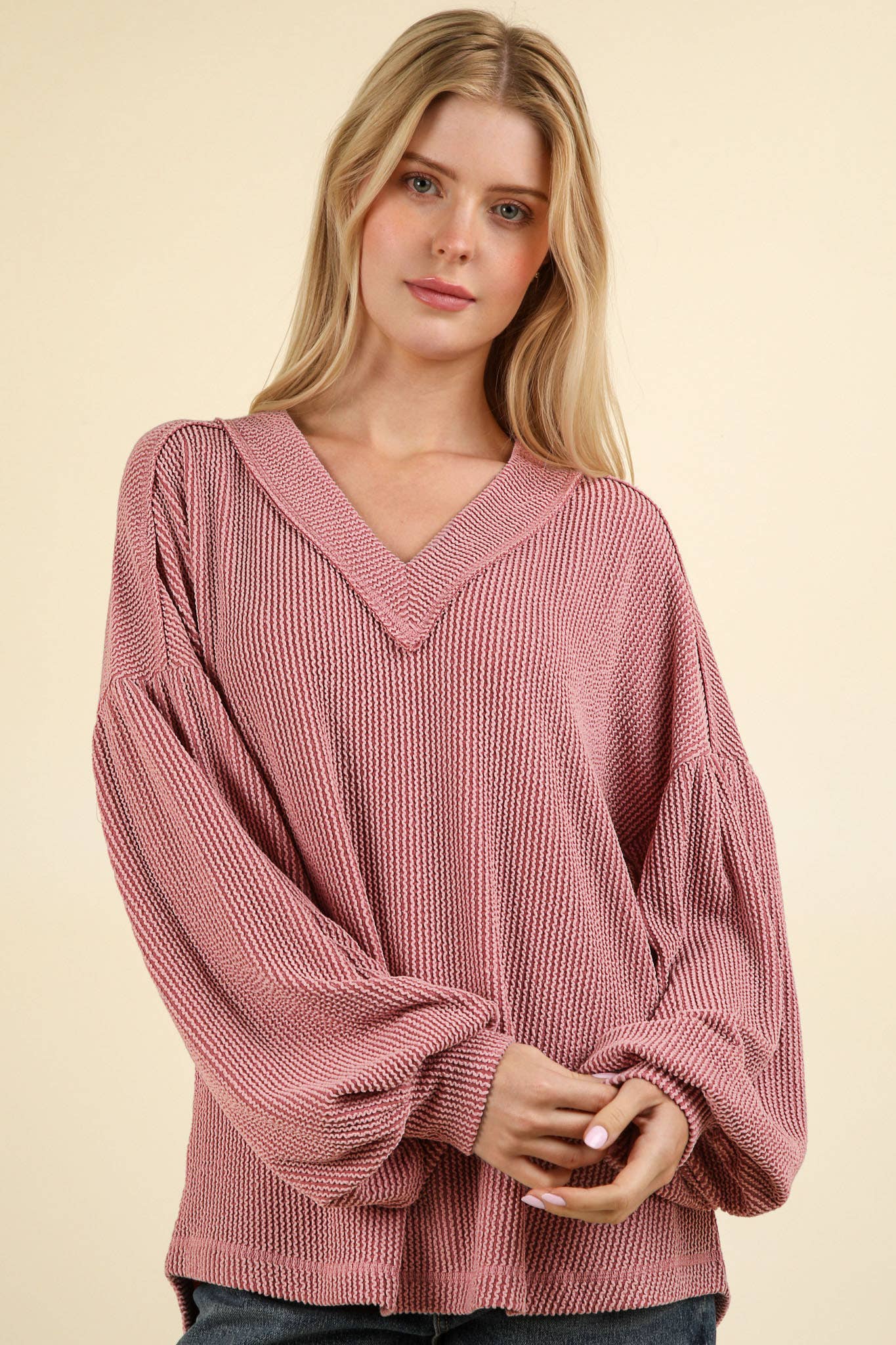 Otto V-Neck Knit Top