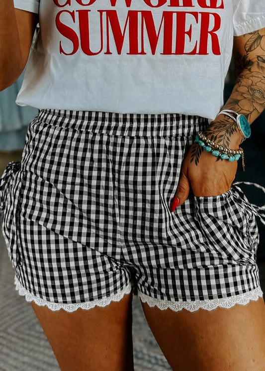 Lace & Check Cutie Shorts