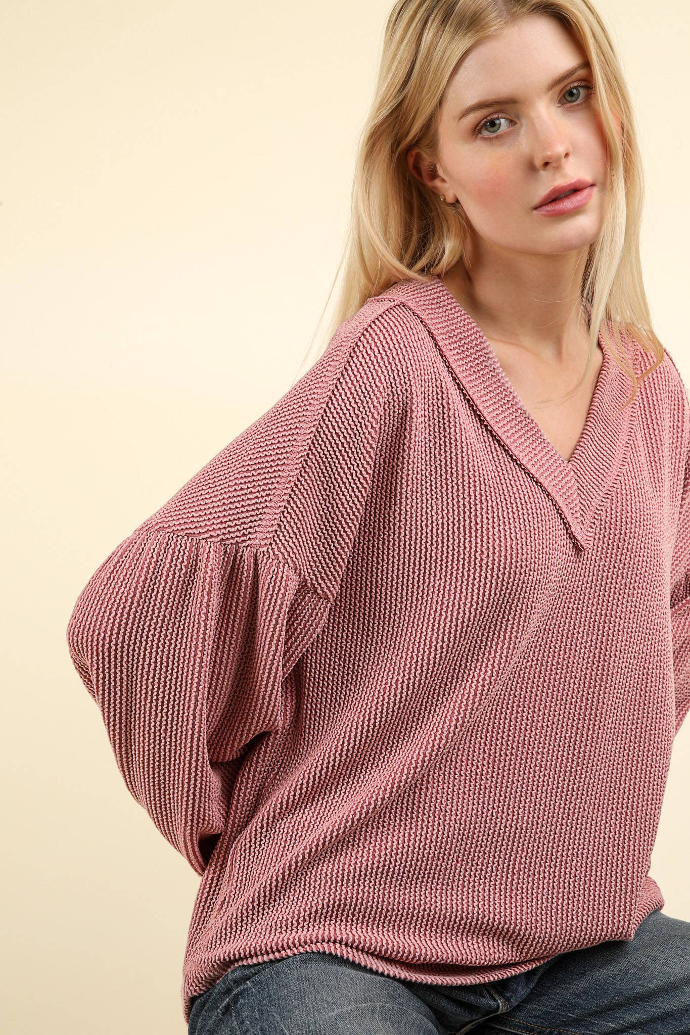 Otto V-Neck Knit Top