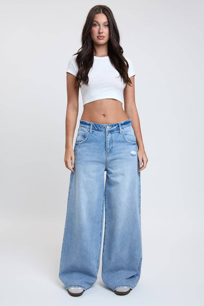 Billie Relaxed Rise Baggy Wide Leg Jean